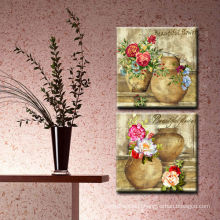 Abstract Flower Paintings on Canvas for Wall Decoration